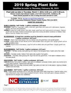 Cover photo for N.C. Cooperative Extension of Rowan County Plant Sale Going on Now