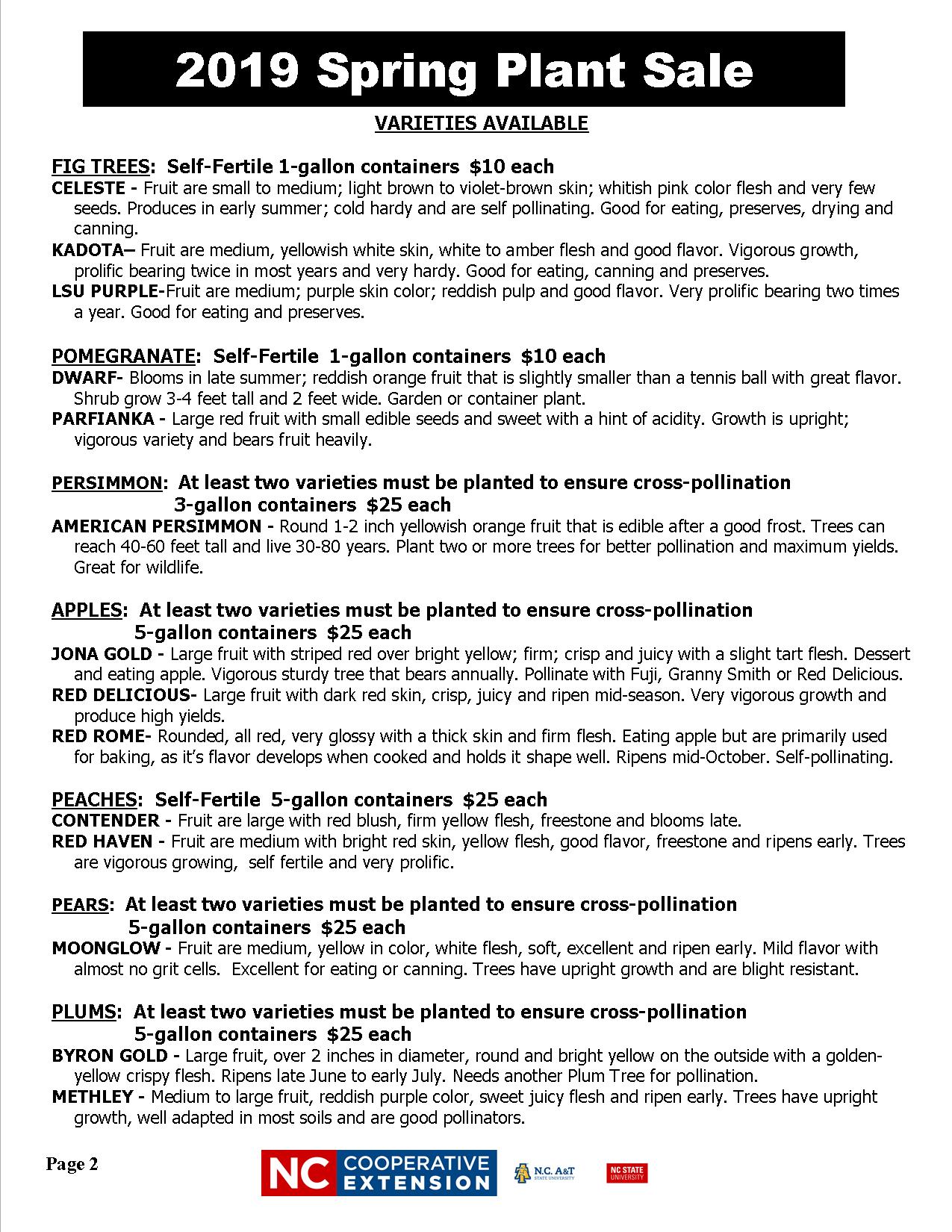 Spring Plant Sale flyer image page 2