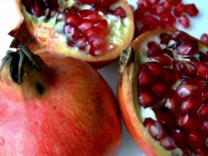 Arils of pomegrante fruit