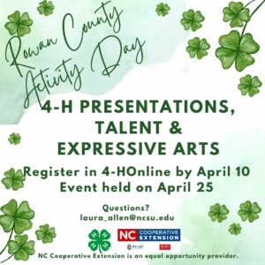 Cover photo for Rowan 4-H County Activity Day Results